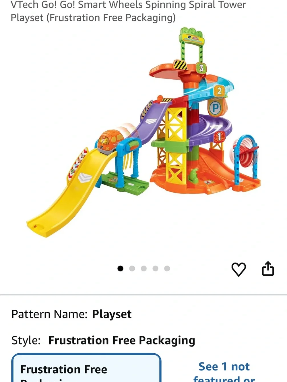 VTech Go! Go! Smart Wheels Spiral Tower Playset - Multicolor